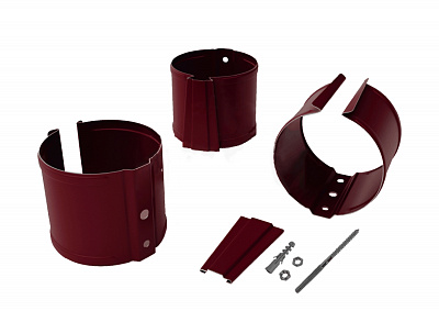 Держатель трубы на кирпич d 90 мм RAL3005 OSNO