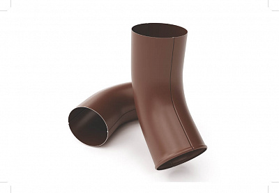 Сливное колено трубы d 90 мм RAL8017 OSNO