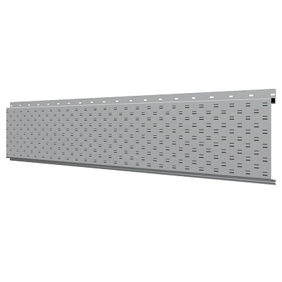 Линеарная потолочно-стеновая панель с ПЕРФОРАЦИЕЙ для вентиляции RAL7004 Серый для отделки