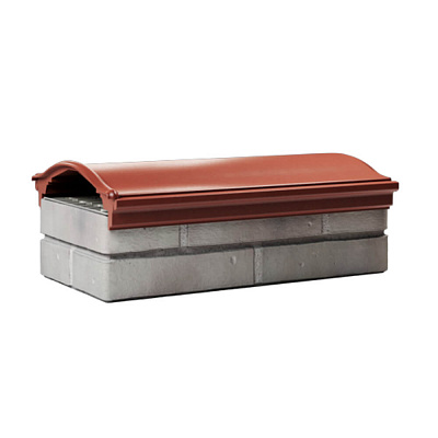 Парапет ZKING MONBLAN 310х510х90мм Красный с посадкой на 1 кирпич (200,225,255мм)