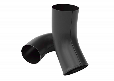 Сливное колено (90 мм) RAL7024