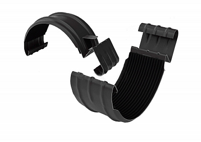 Соединитель желоба (125 мм) RAL7024