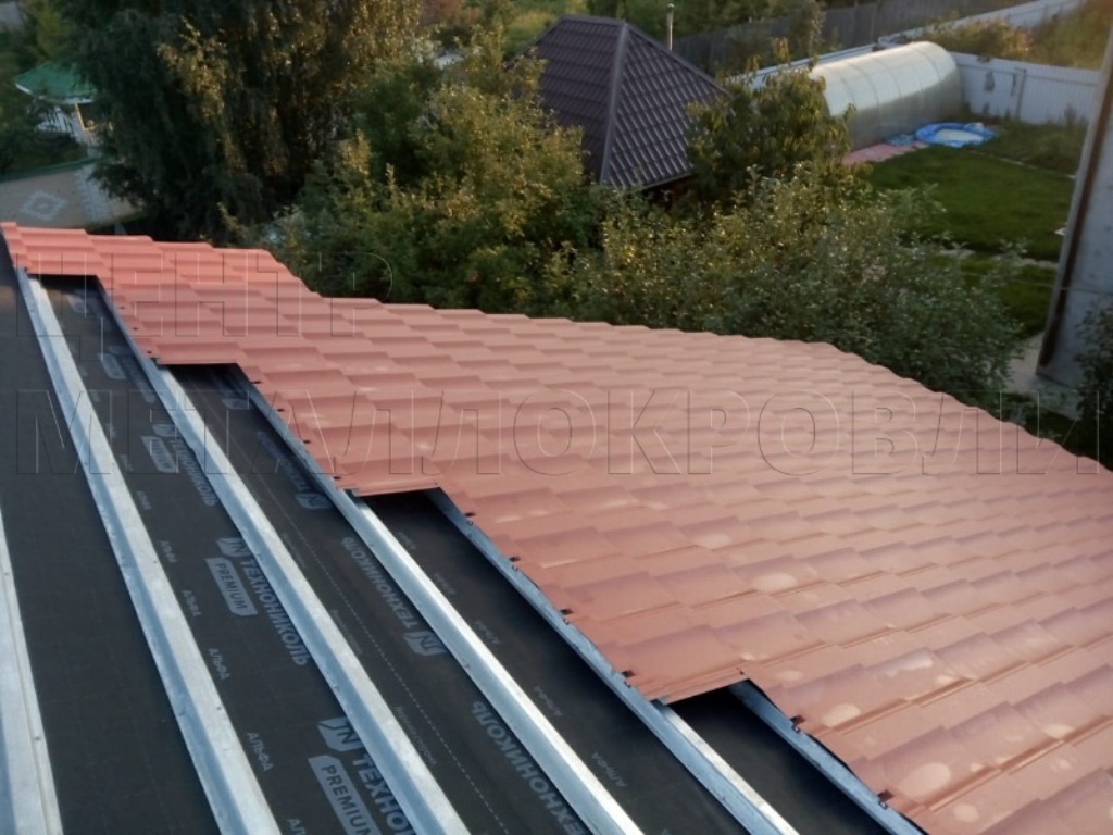 Металлочерепица Геркулес 8004 терракотовый Стальной Бархат от Центра Металлокровли в Кирове