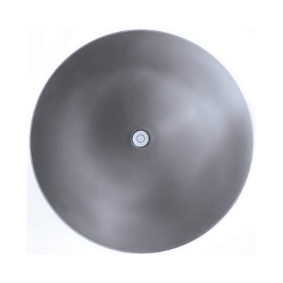 Труба вентиляционная VIOTTO d110мм h550мм для металлочерепицы RAL7024 серый графит утепленная вид сверху