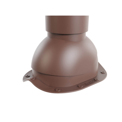 Труба вентиляционная VIOTTO d150мм h650мм для металлочерепицы RAL8017 коричневая утепленная основание