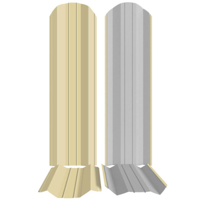 Штакетник металлический ЭКО М-образный 95мм RAL1014 Бежевый фото профиля