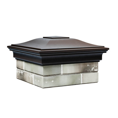 Колпак на столб забора MONBLAN Коричневый 1,5х1,5 еврокирпича размер под посадку 355х355мм 1