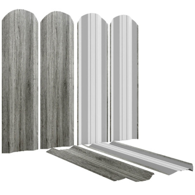 Штакетник (евроштакетник) ЭКО-М под дерево Винтаж SteelArt односторонний