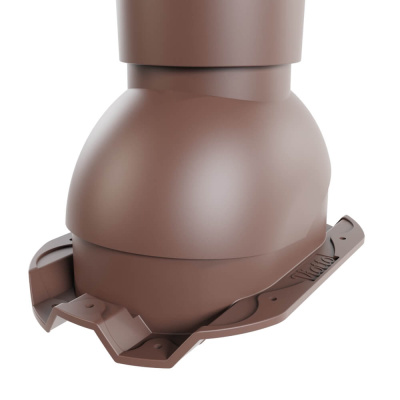 Труба вентиляционная VIOTTO d110мм h550мм для профнастила С-21 RAL8017 шоколад утепленная фото 2