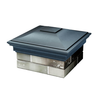 Колпак на столб забора MONBLAN Темно-Серый 1,5х1,5 еврокирпича размер под посадку 355х355мм фото 2